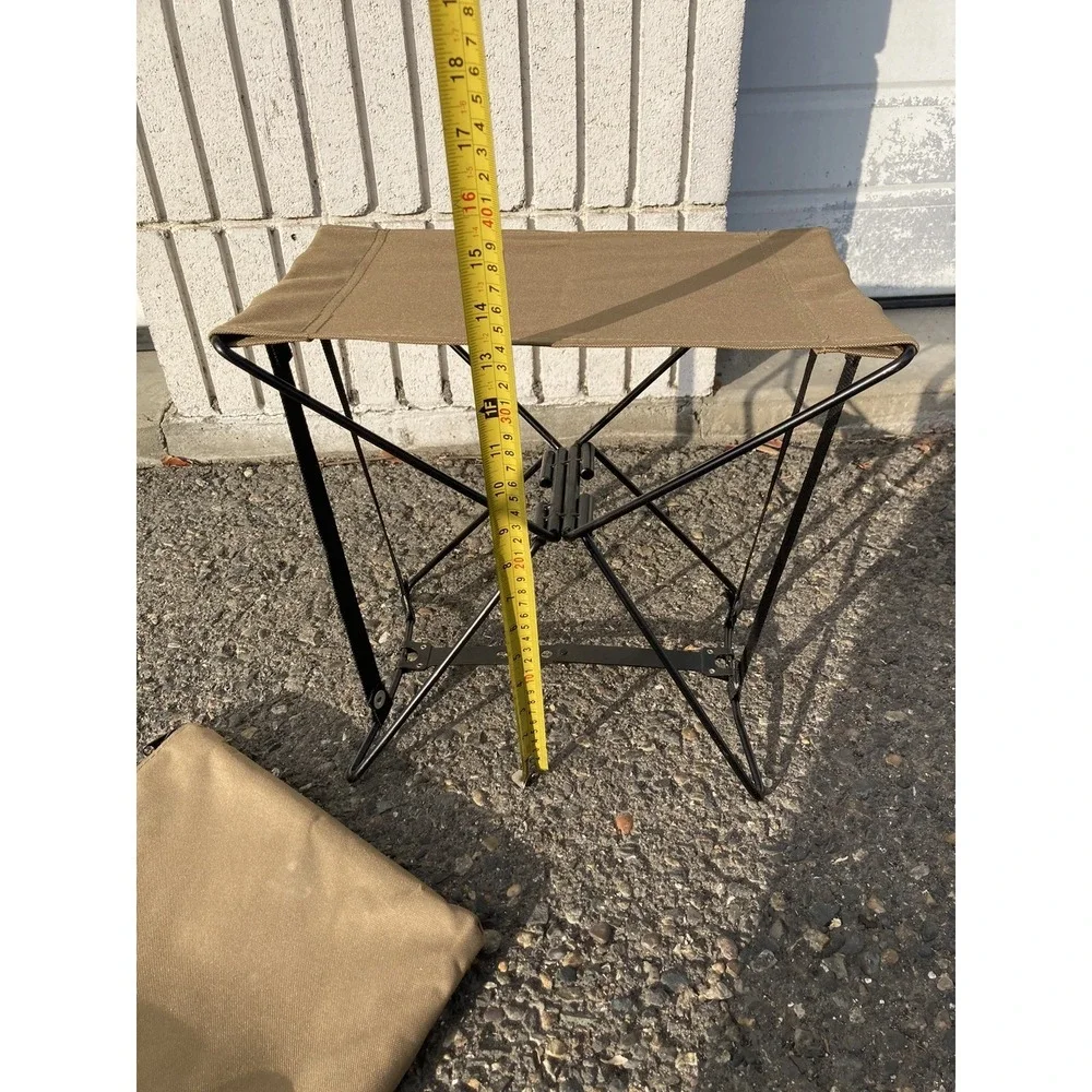 Rothco Coyote Brown Lightweight Foldable Portable Sitting Stool & Carry Pouch